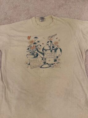 Fruit of the Loom Cream Short-Sleeve Garden Graphic Tee